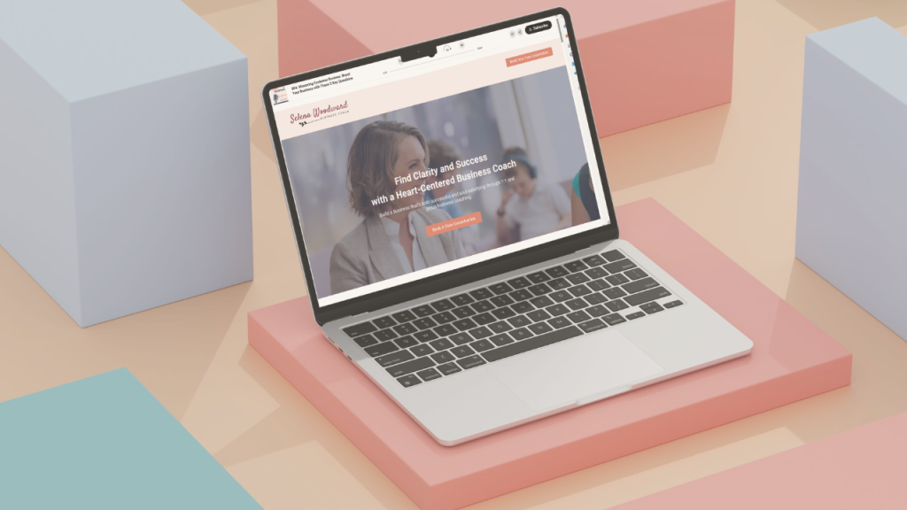 Laptop showing a business website design, featured in Selena Woodward’s blog on how effective your business website is