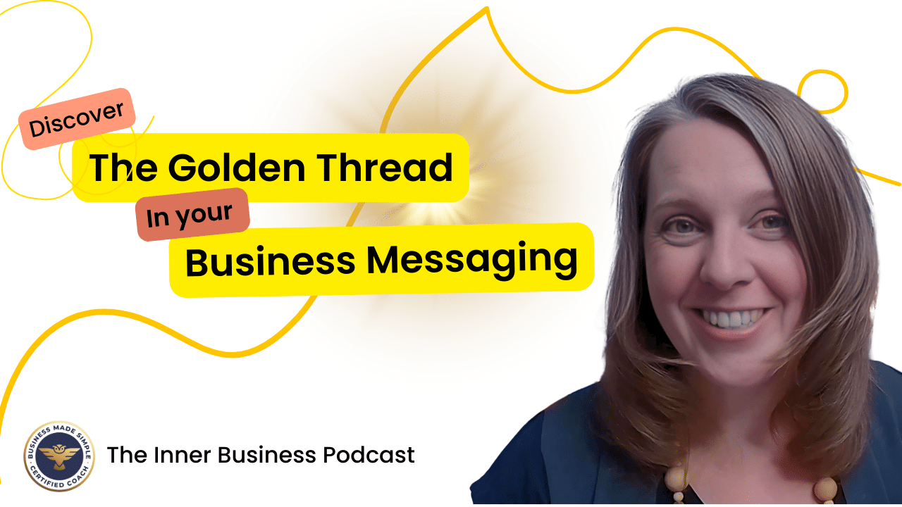 selena woodward b usiness coach with the words discover the gold thread in your business messaging