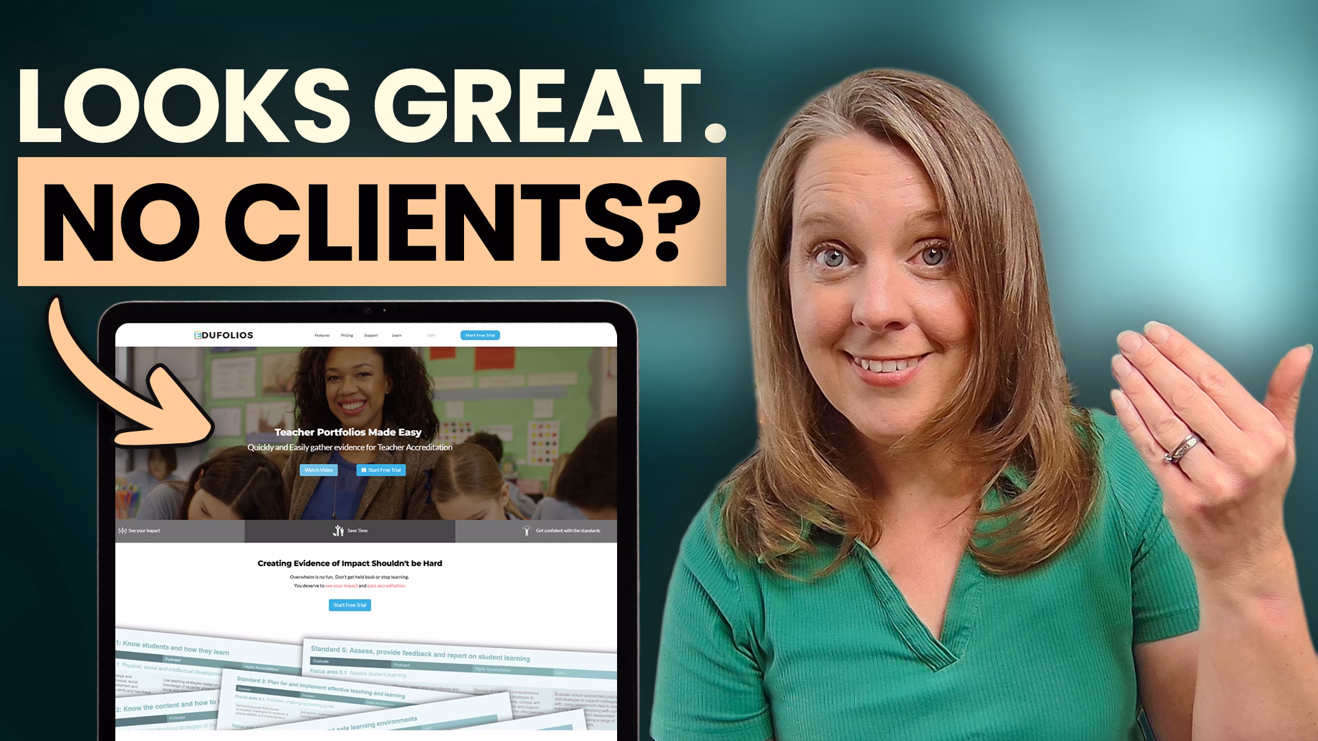 Podcast episode cover: “Why Your Website Isn’t Converting” with Biz Coach Selena Woodward, focused on fixing messaging for results